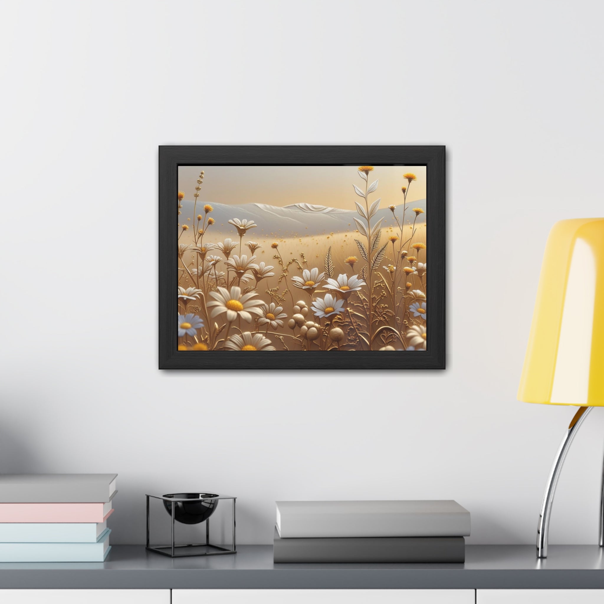 Framed Floral Wall Art, Modern Living Room Decorations