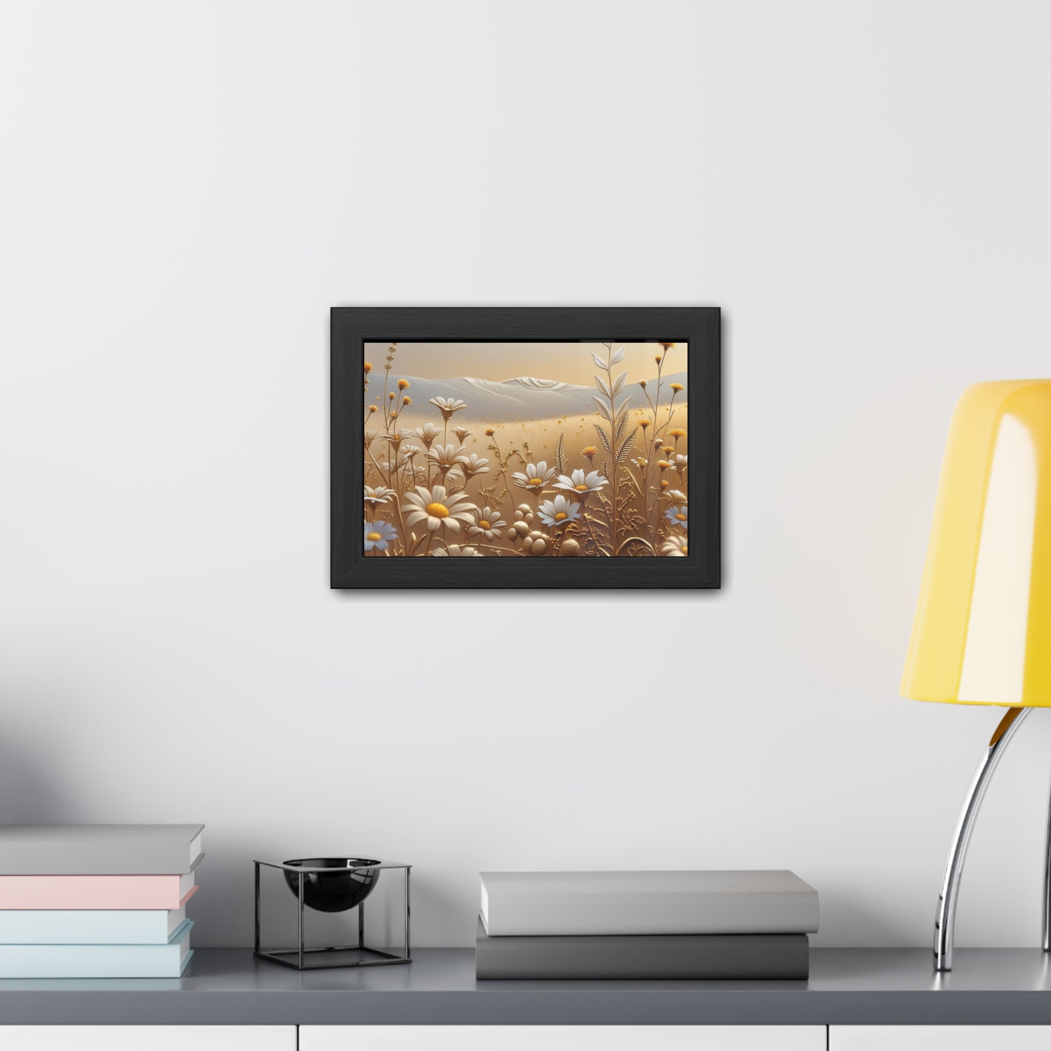 Framed Floral Wall Art, Modern Living Room Decorations