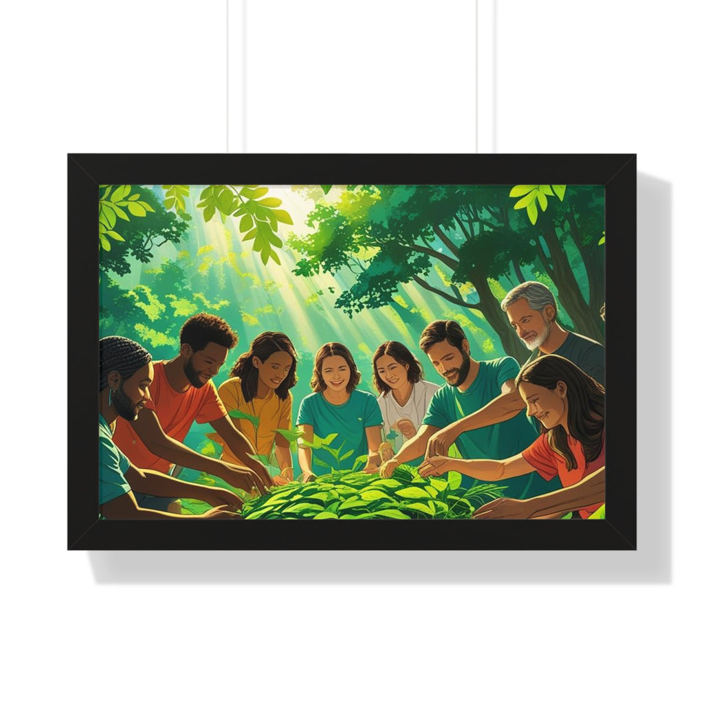 Framed Nature Poster, Environmental Gift
