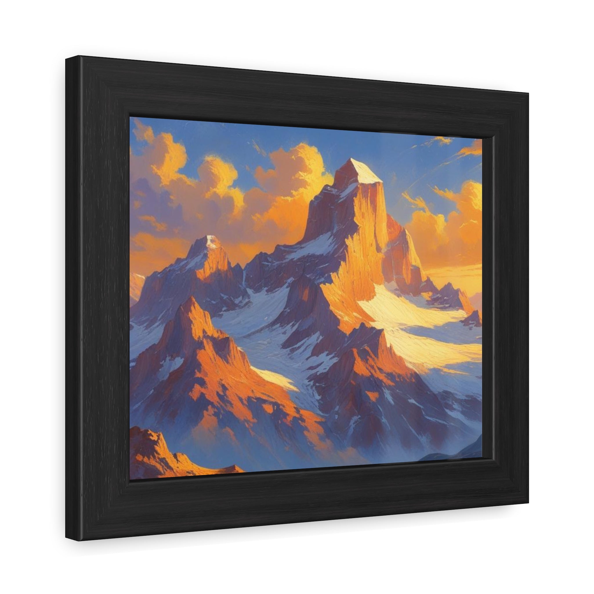 Mountain Sunset Framed Poster