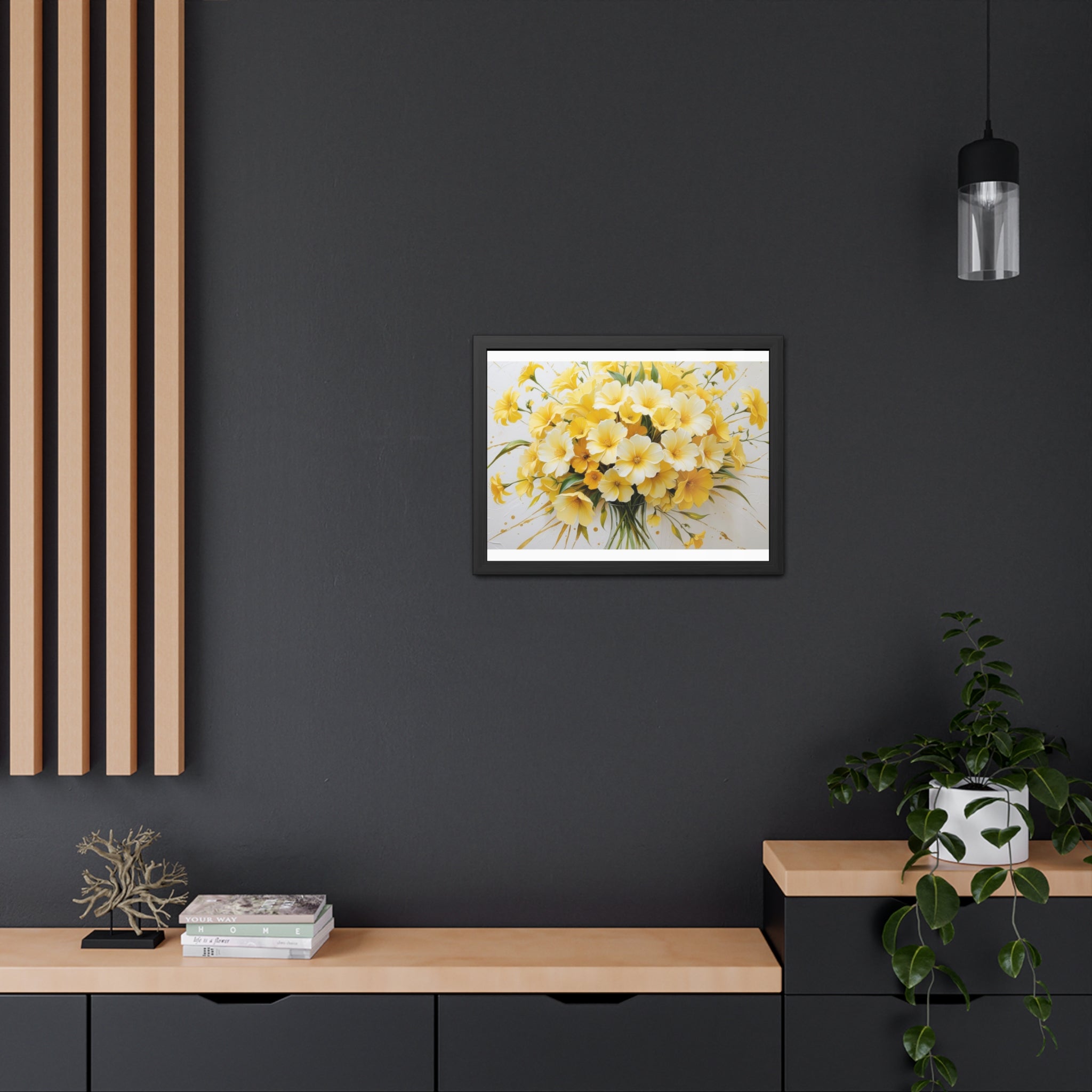 Floral Framed Poster.