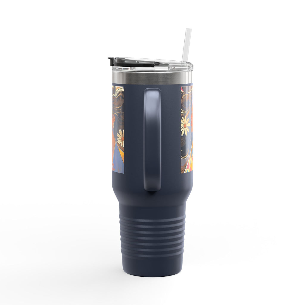 Bohemian Insulated Travel Mug | 40oz Floral Design | Perfect for Hot & Cold Drinks, Travel Lovers, Gifts for Her, Summer Vibes