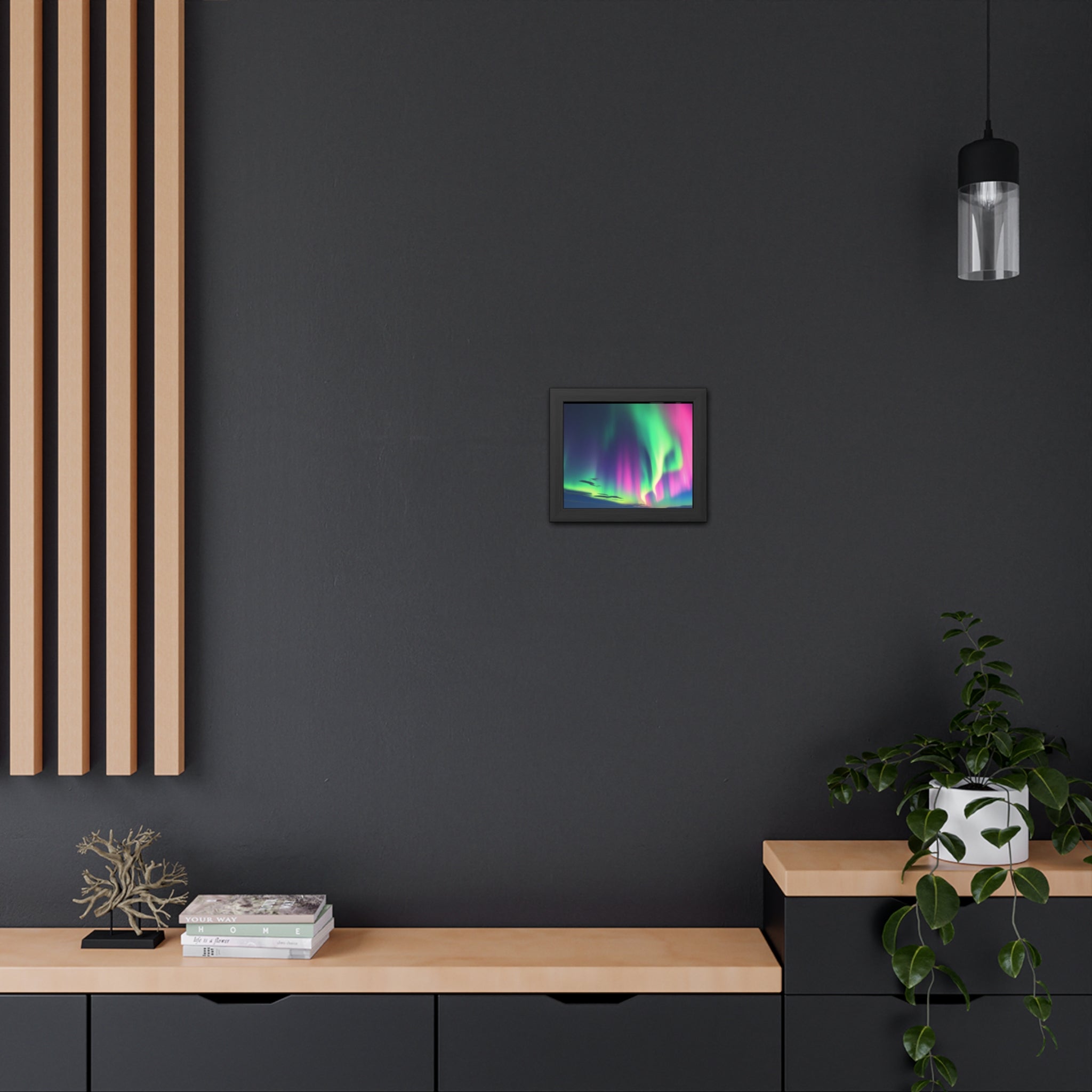 Stunning Northern Lights Framed Poster