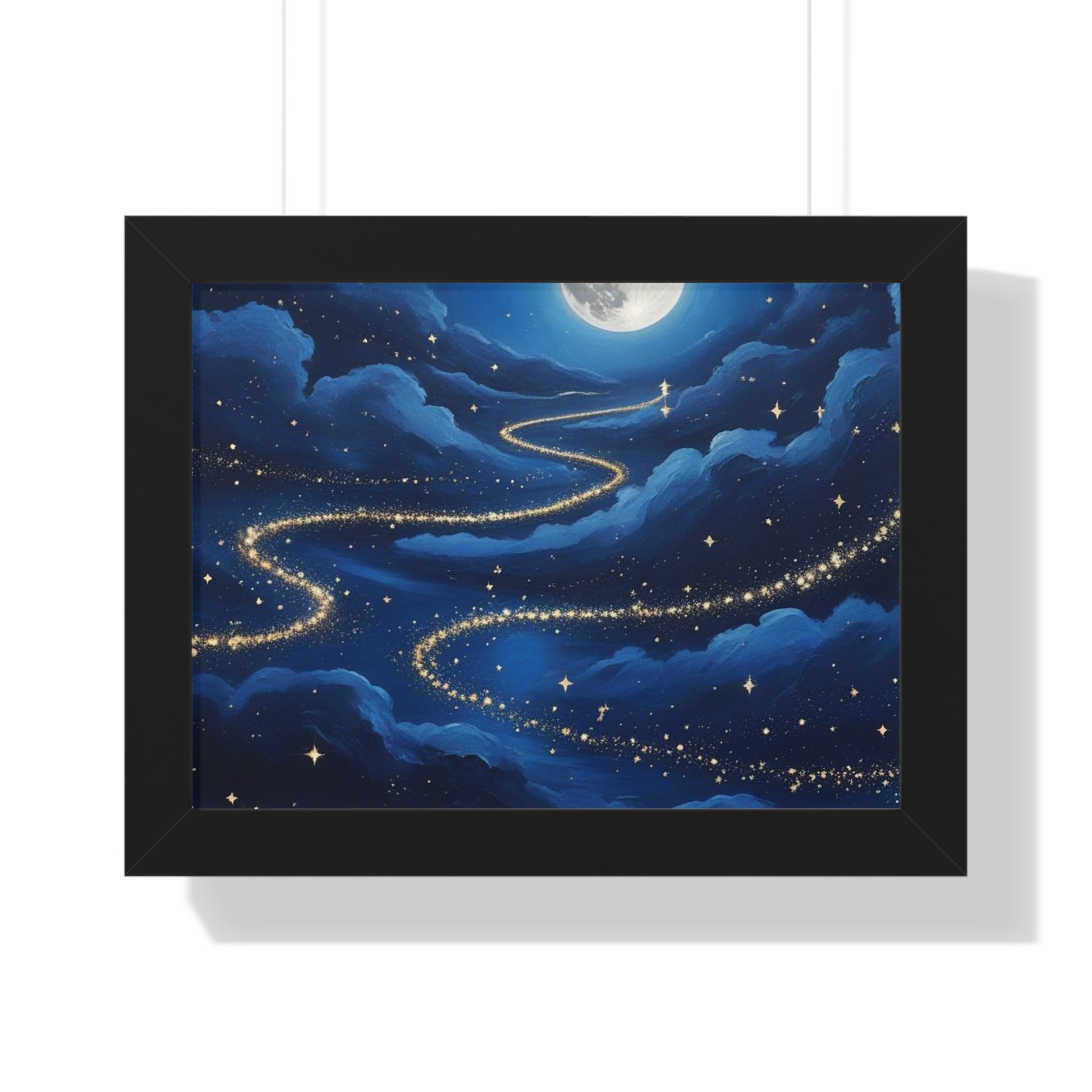 Serene Night Sky Framed Poster