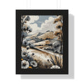 Nature-Inspired Framed Vertical Poster