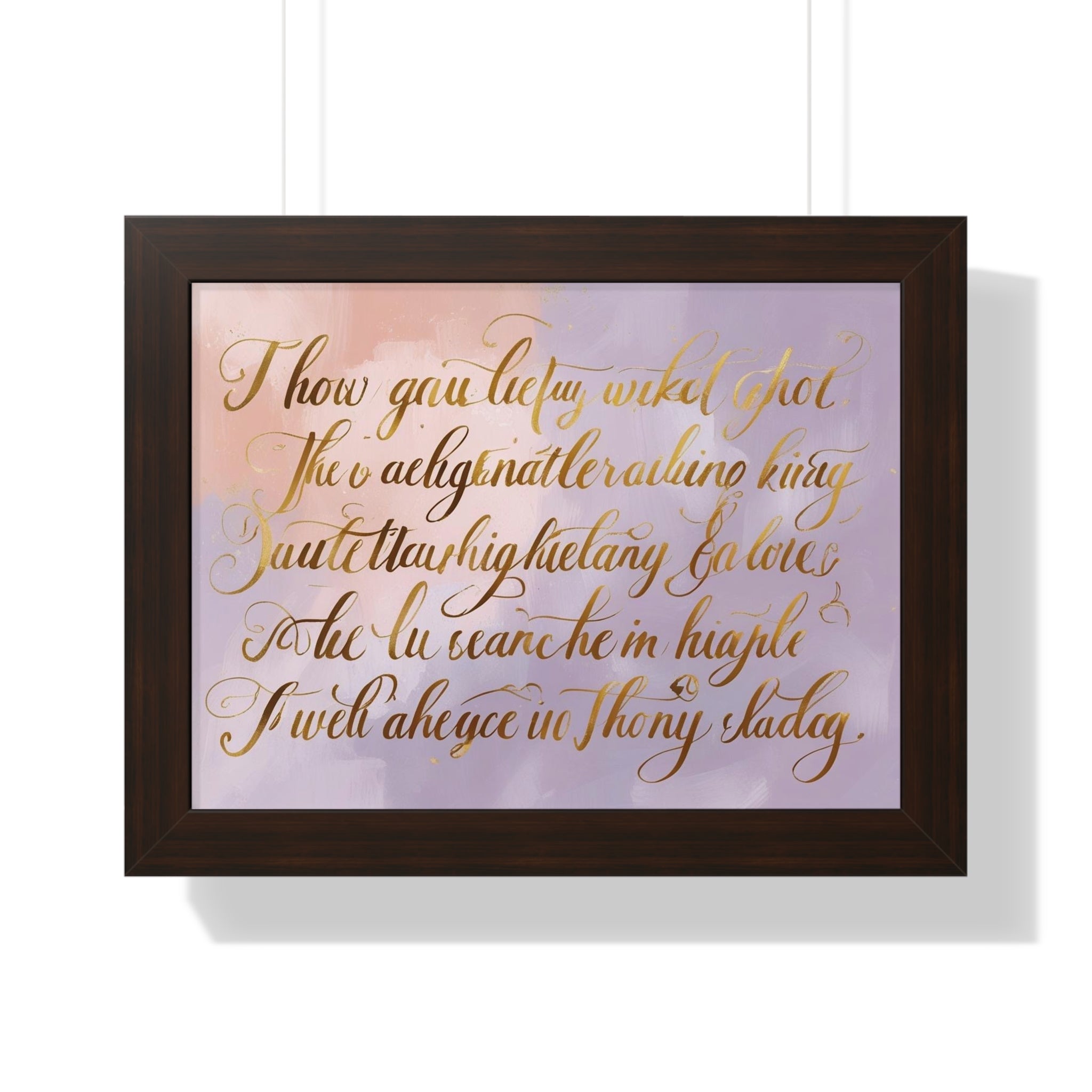 Framed Poster for Home Decor, Gift for Birthdays, Weddings
