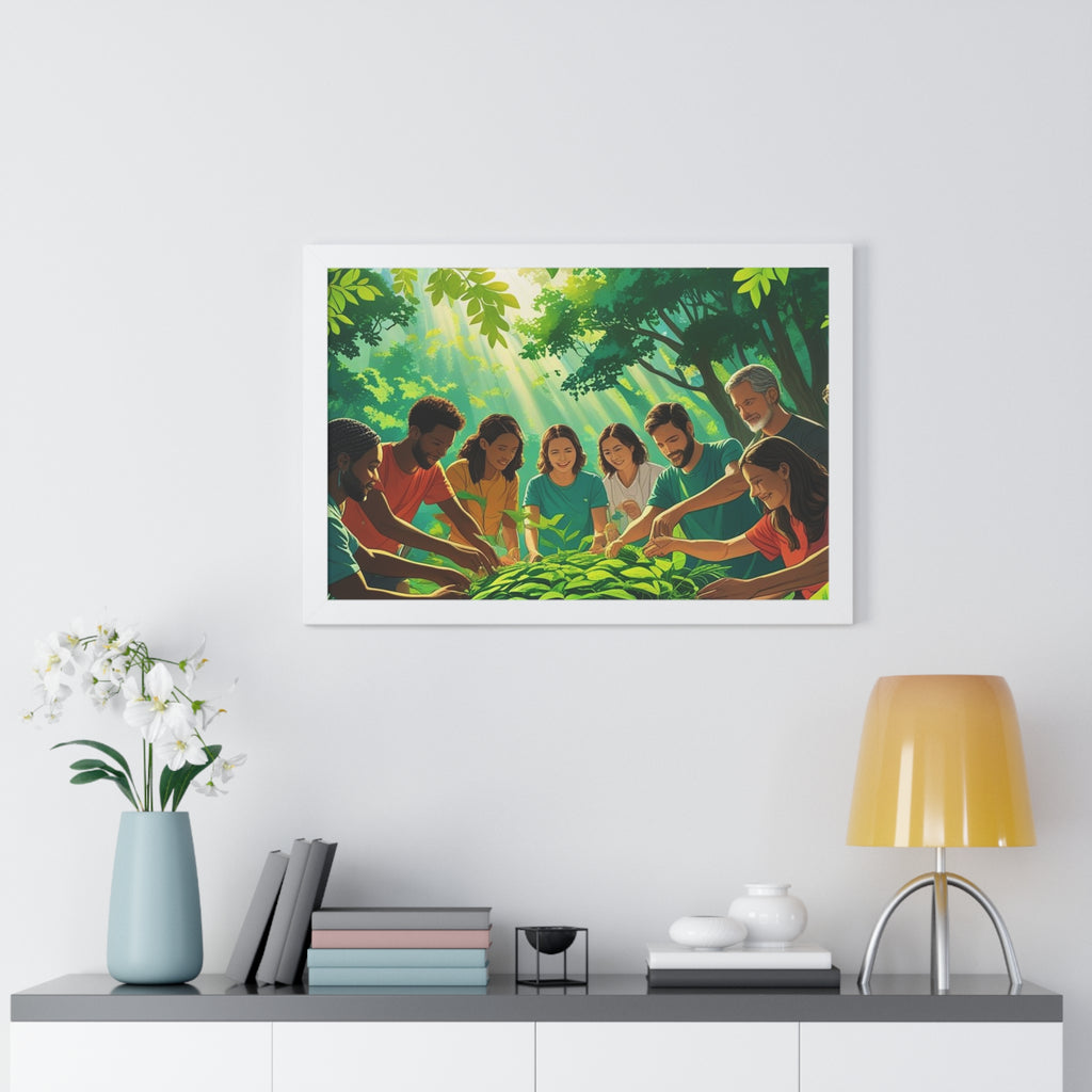 Framed Nature Poster, Environmental Gift