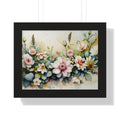 Floral Home Decor Art Print, Framed Botanical Poster, Gift for Plant Lovers, Wall Art for Living Room, Flower Decoration