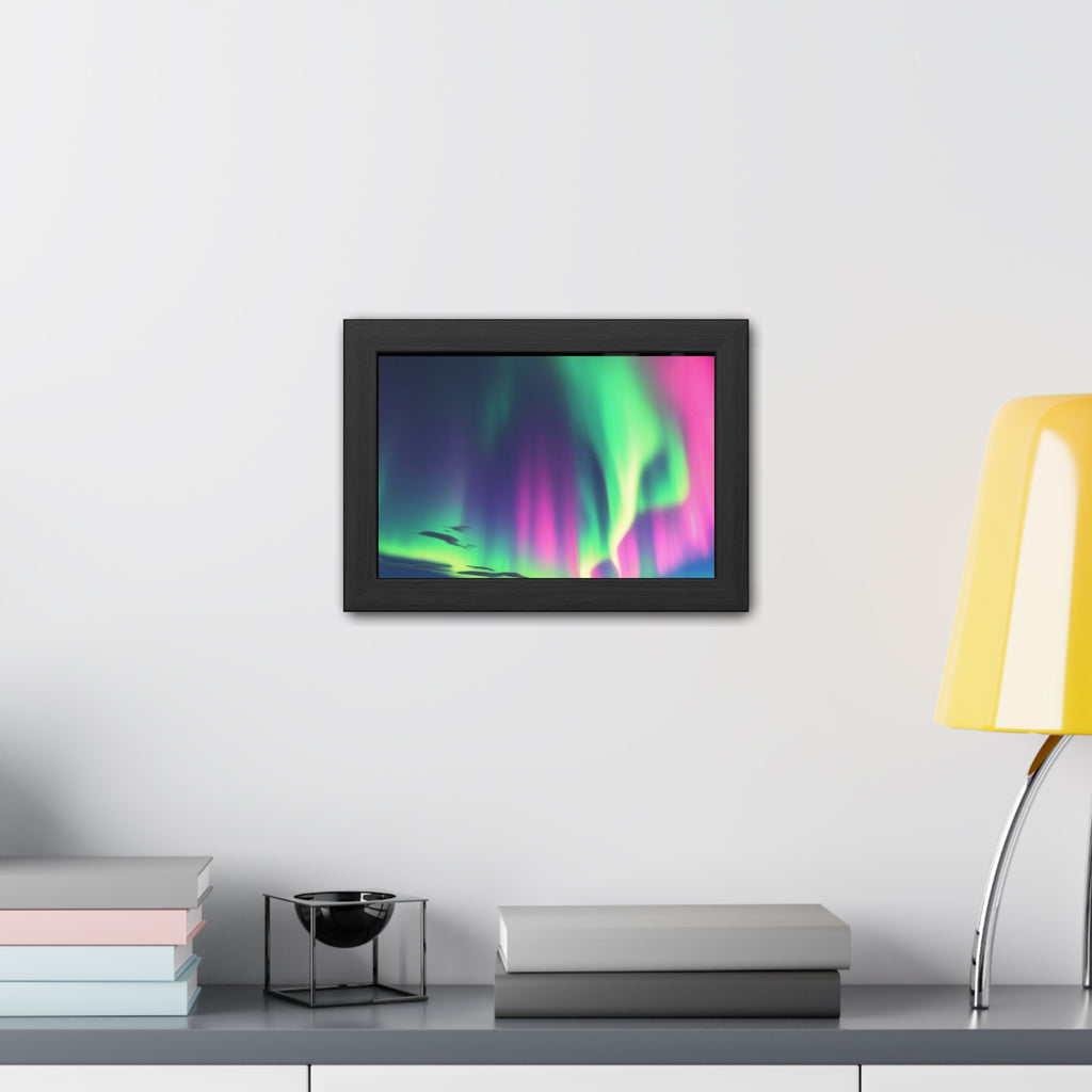 Stunning Northern Lights Framed Poster