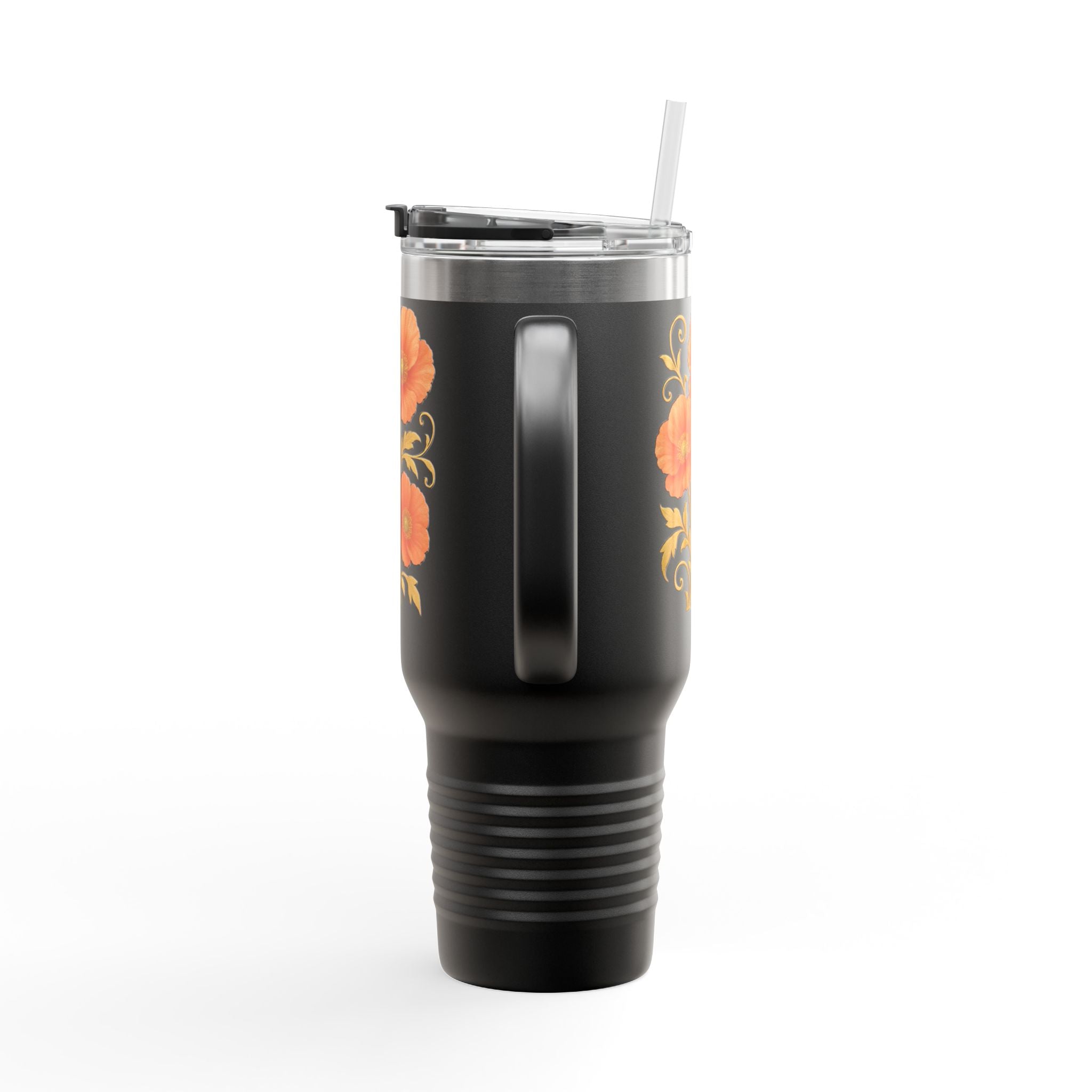 Floral Insulated Travel Mug, 40oz