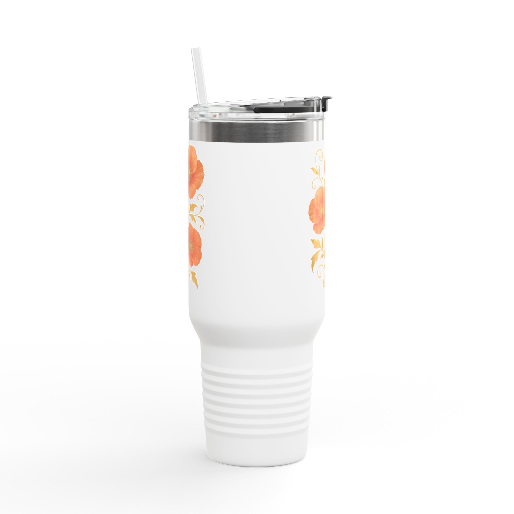 Floral Insulated Travel Mug, 40oz