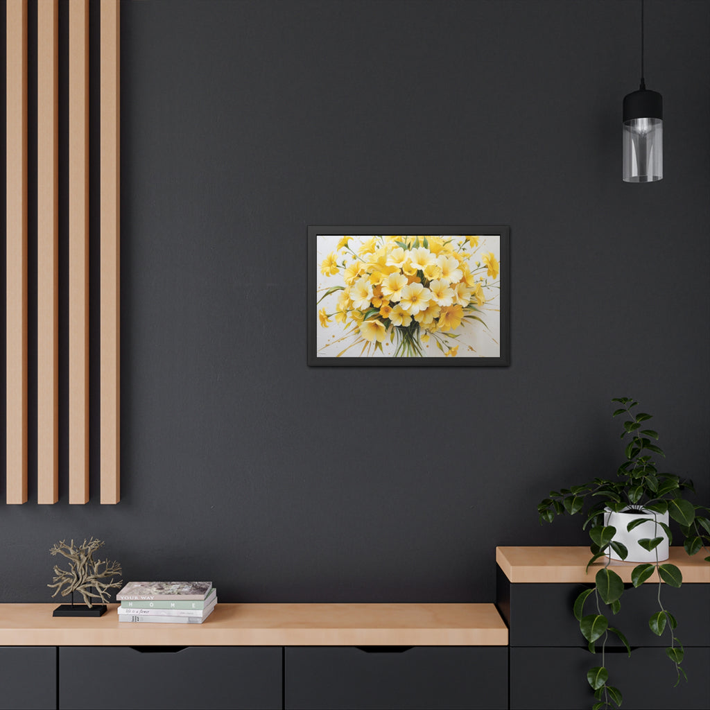 Floral Framed Poster.