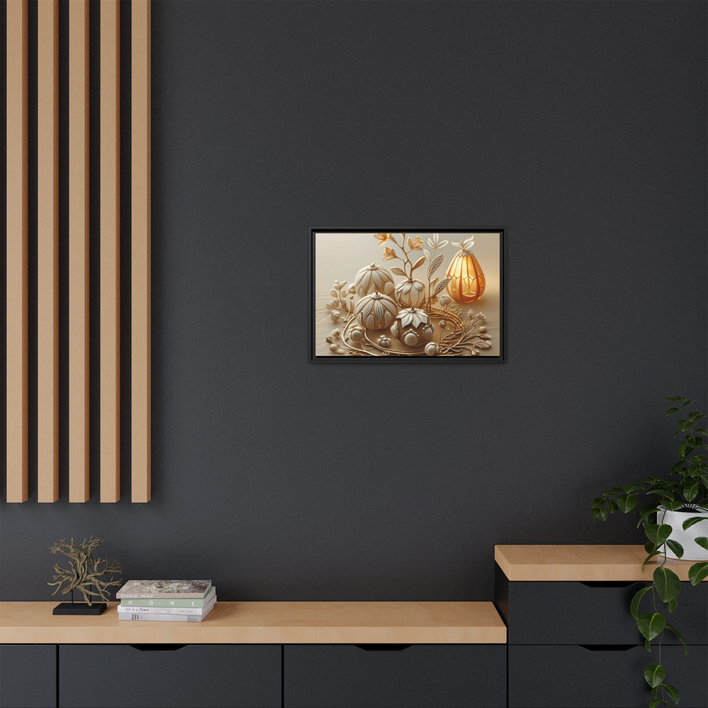 Autumn Framed Canvas Art,Thanksgiving Wall Art