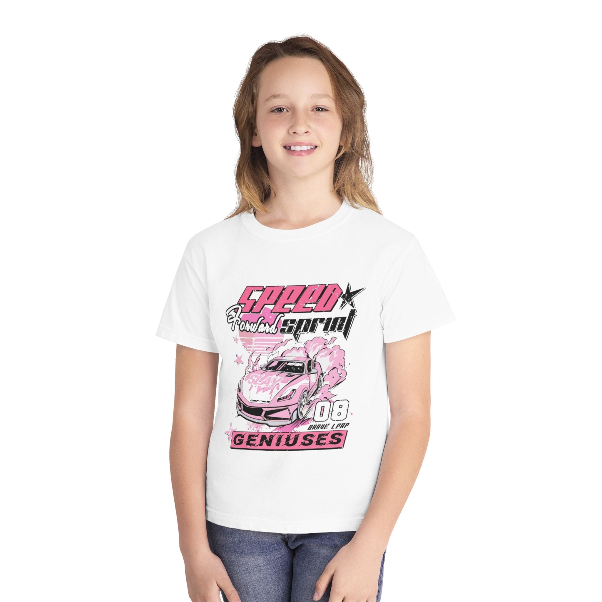 Pink Racing T-Shirt for Kids