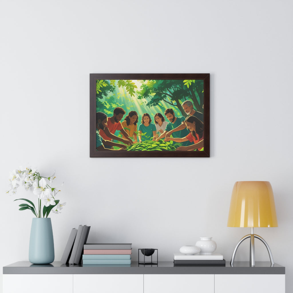 Framed Nature Poster, Environmental Gift