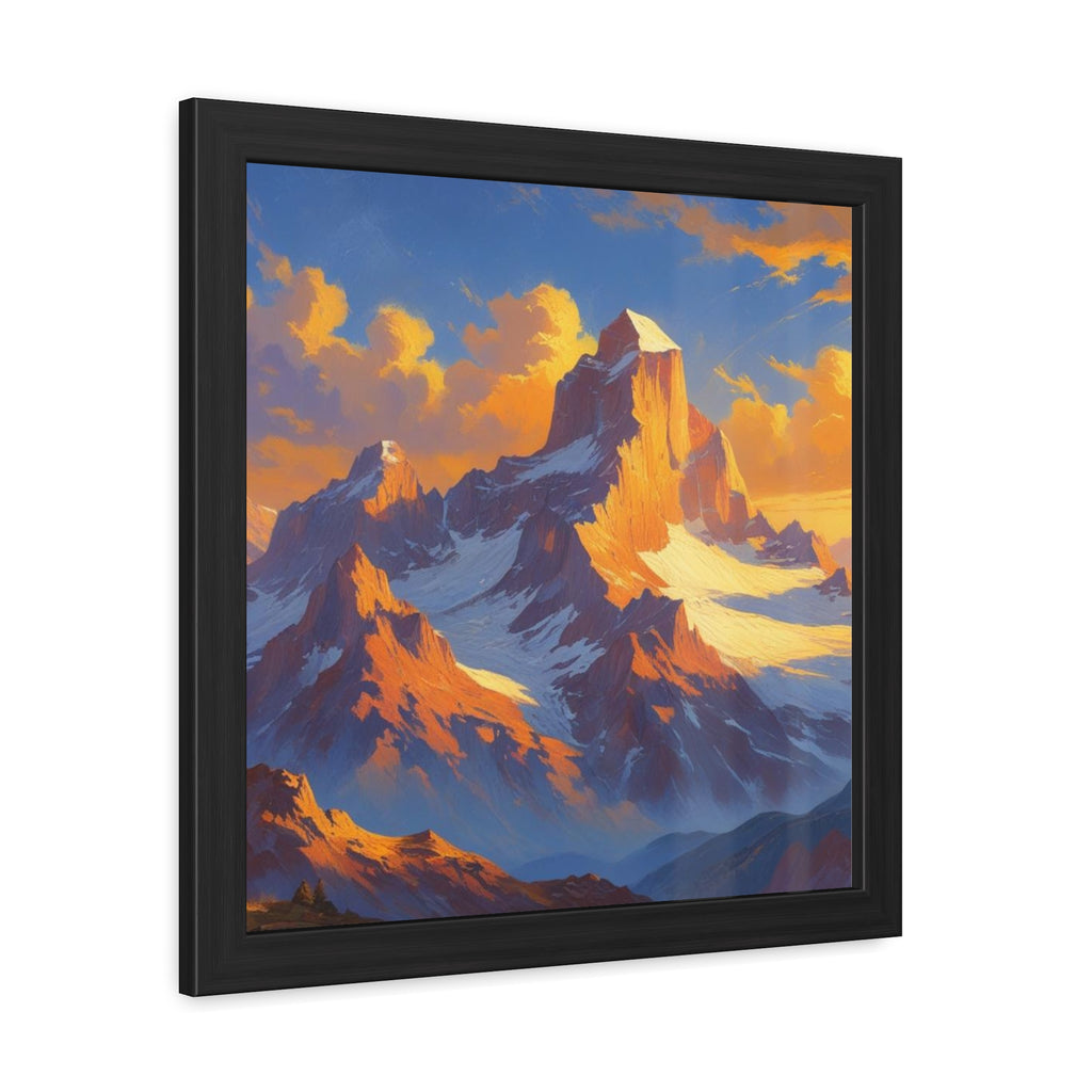 Mountain Sunset Framed Poster