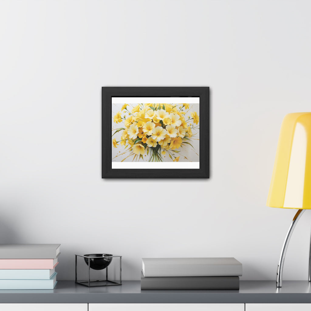 Floral Framed Poster.