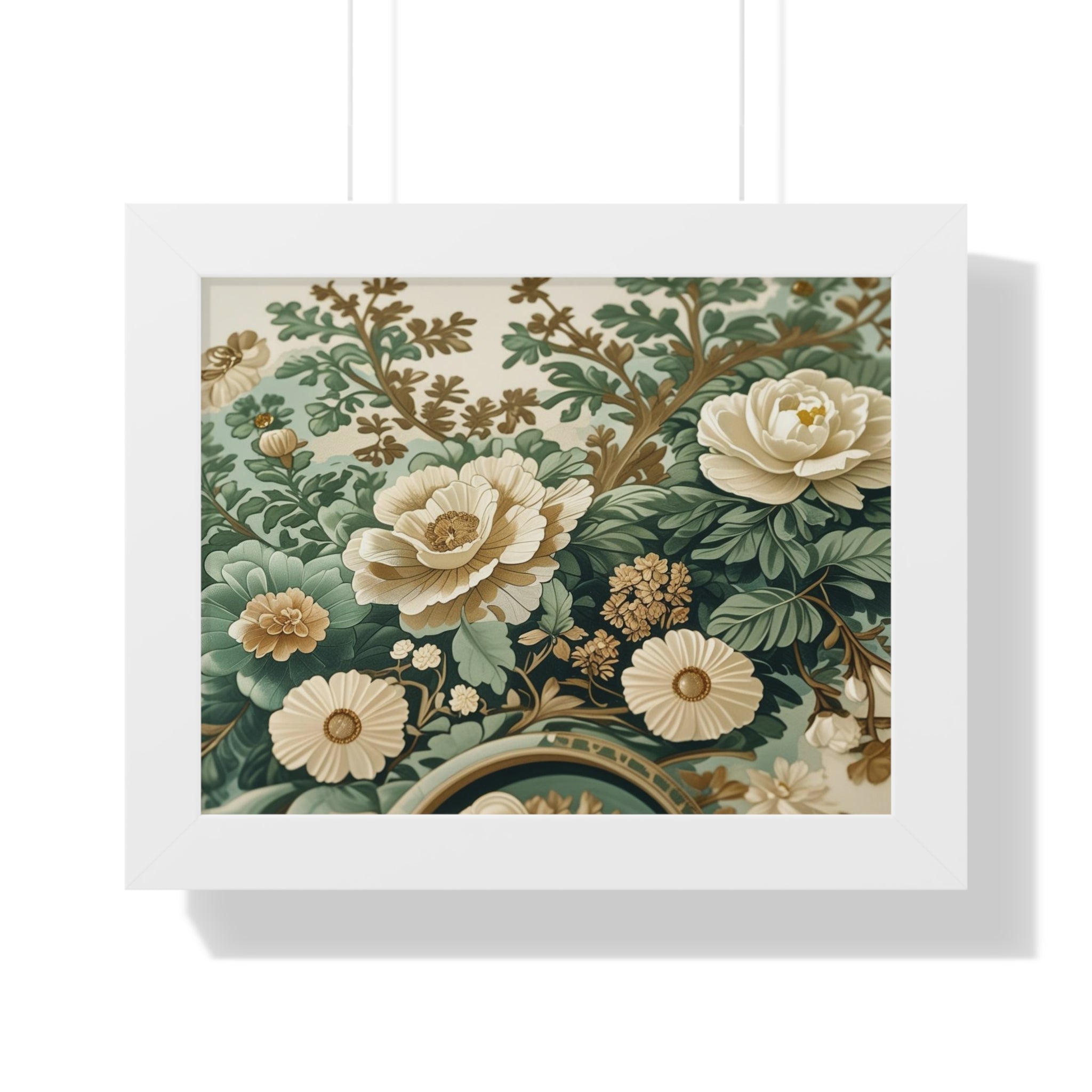 Vintage Floral Wall Art, Framed Poster for Home Decor, Botanical Print, Gift for Garden Lovers, Elegant Artwork, Floral Decor