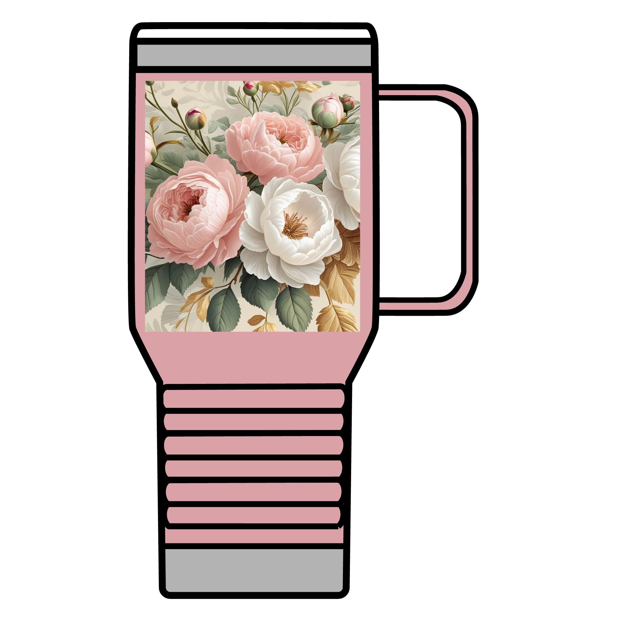 Floral Travel Mug, 20oz