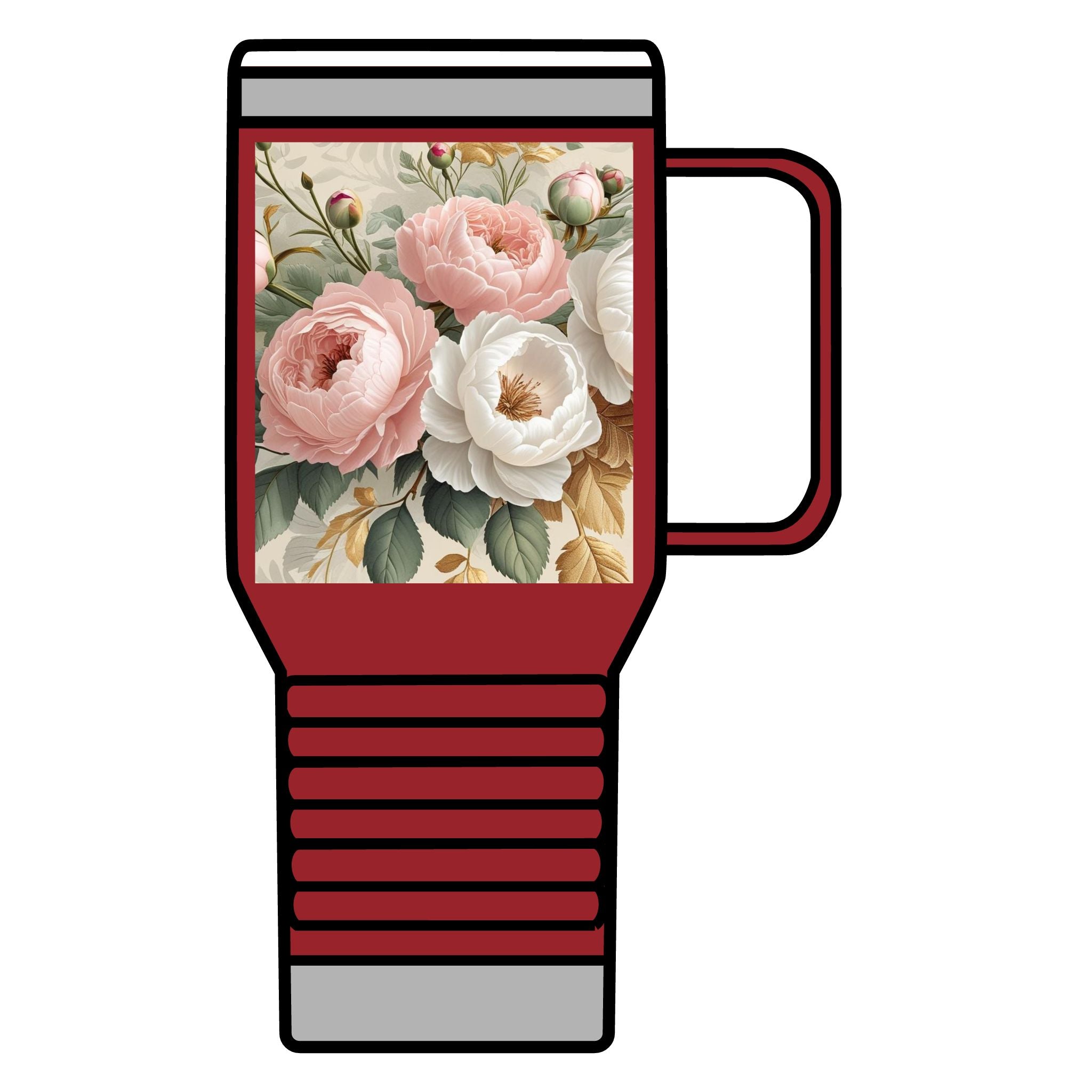 Floral Travel Mug, 20oz