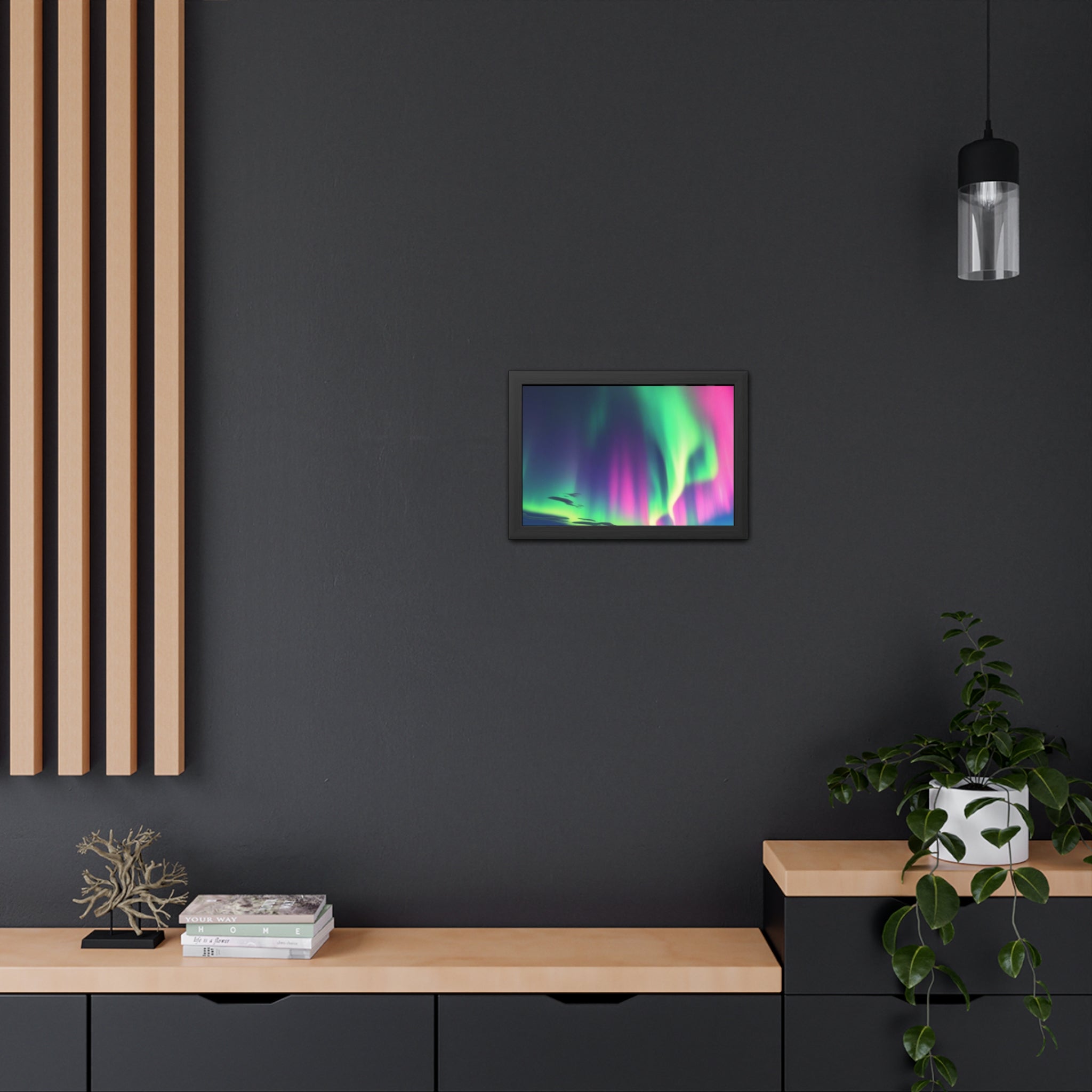 Stunning Northern Lights Framed Poster