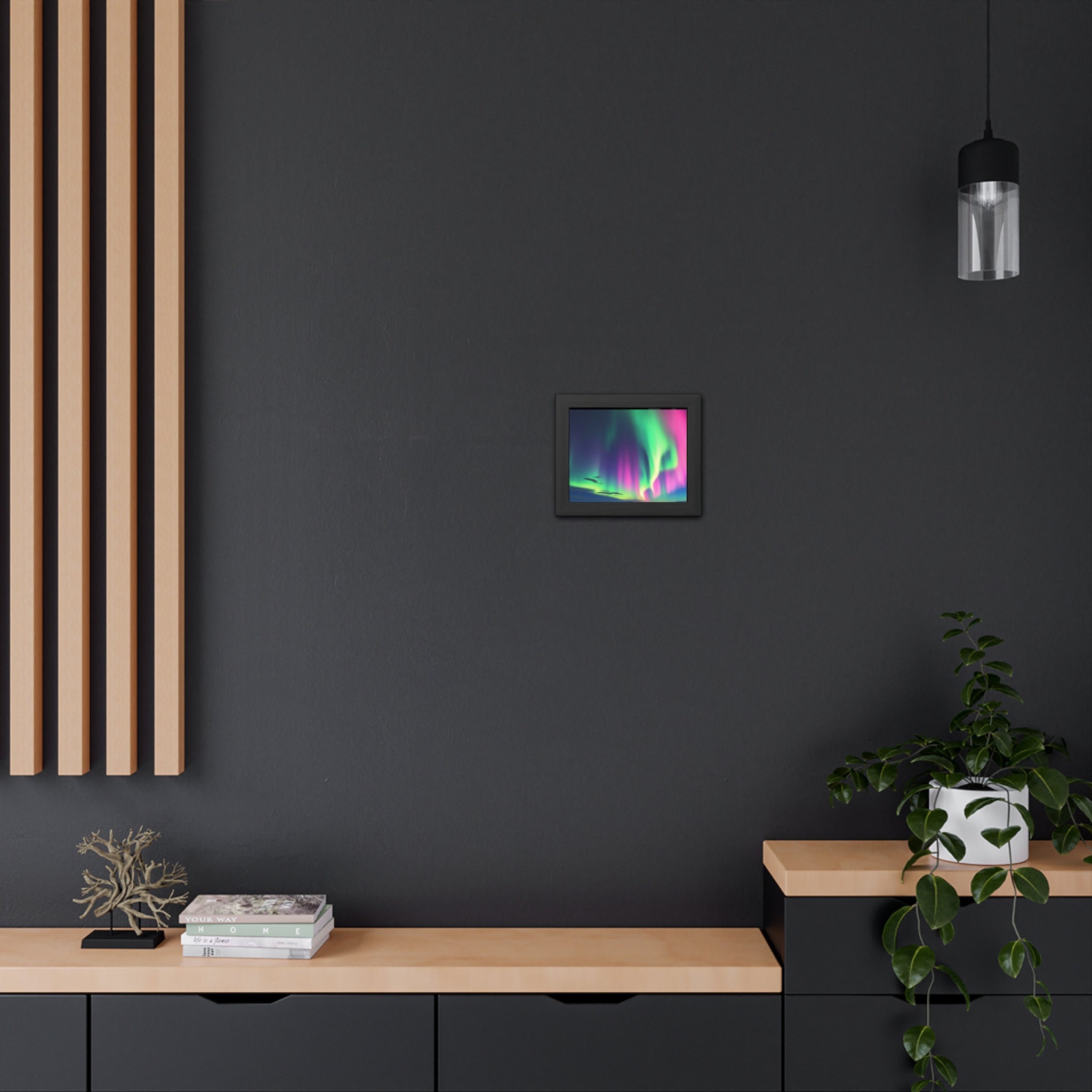 Stunning Northern Lights Framed Poster