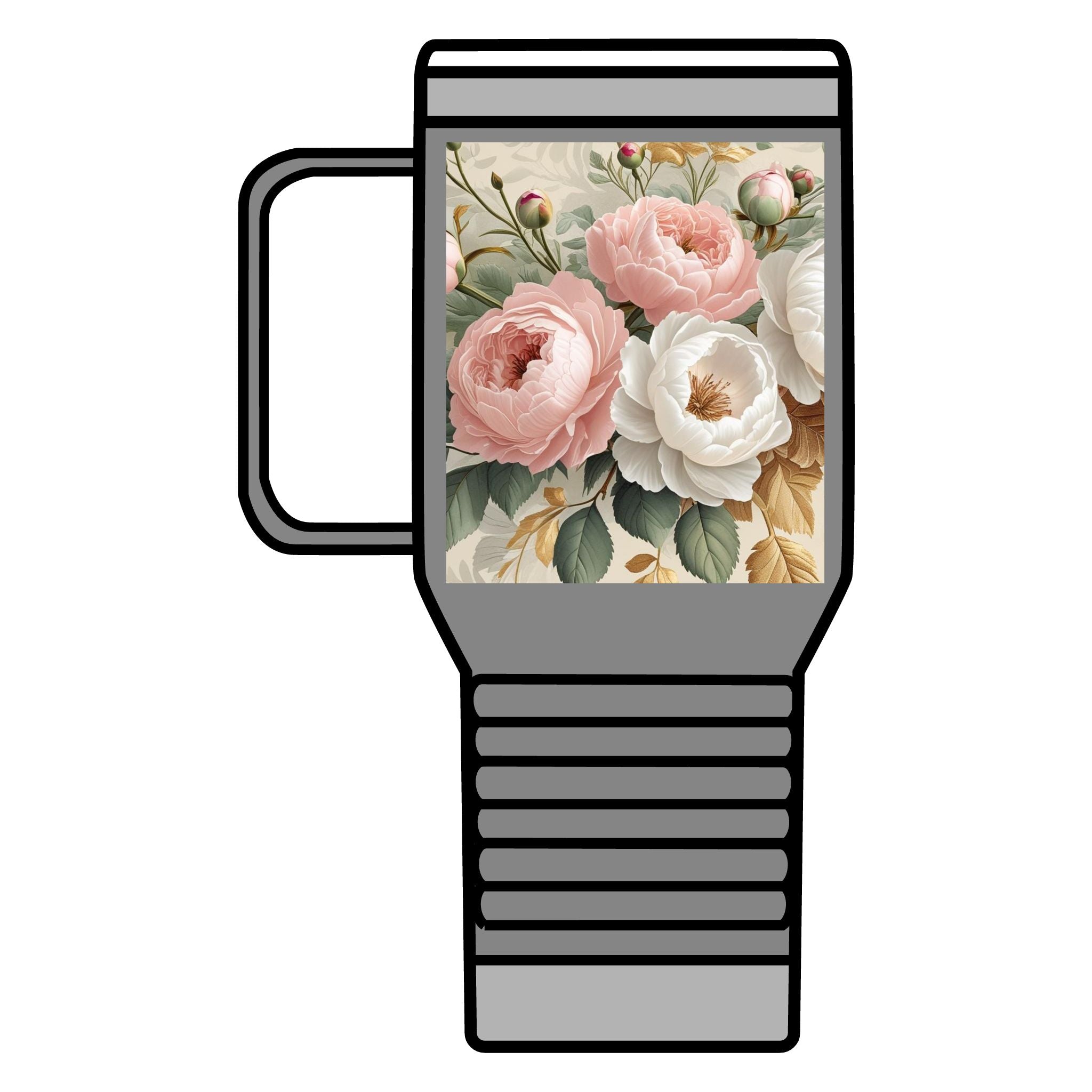 Floral Travel Mug, 20oz