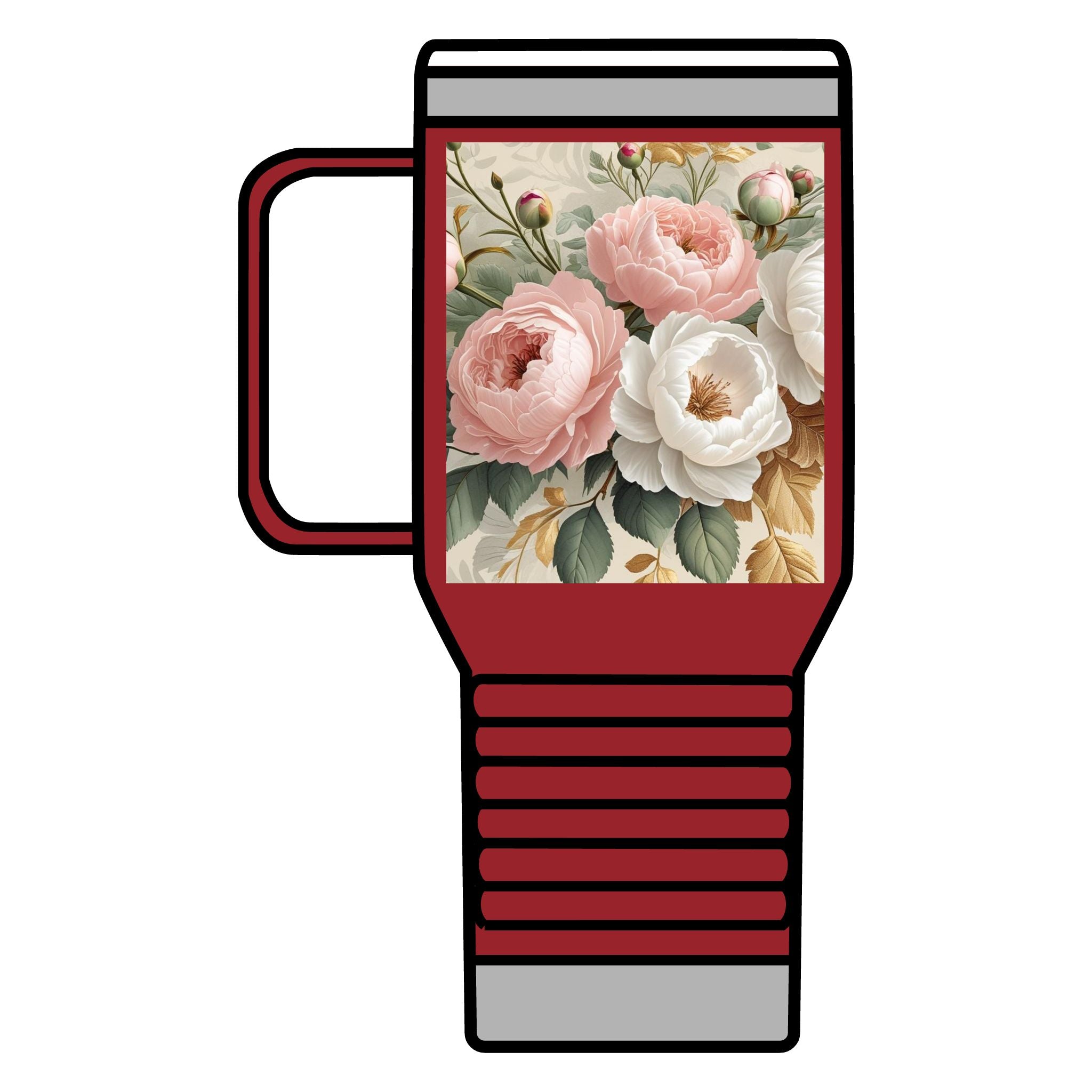 Floral Travel Mug, 20oz