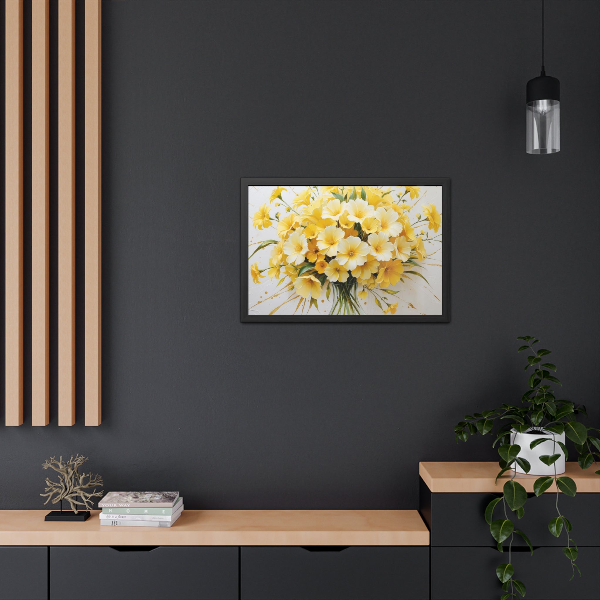 Floral Framed Poster.