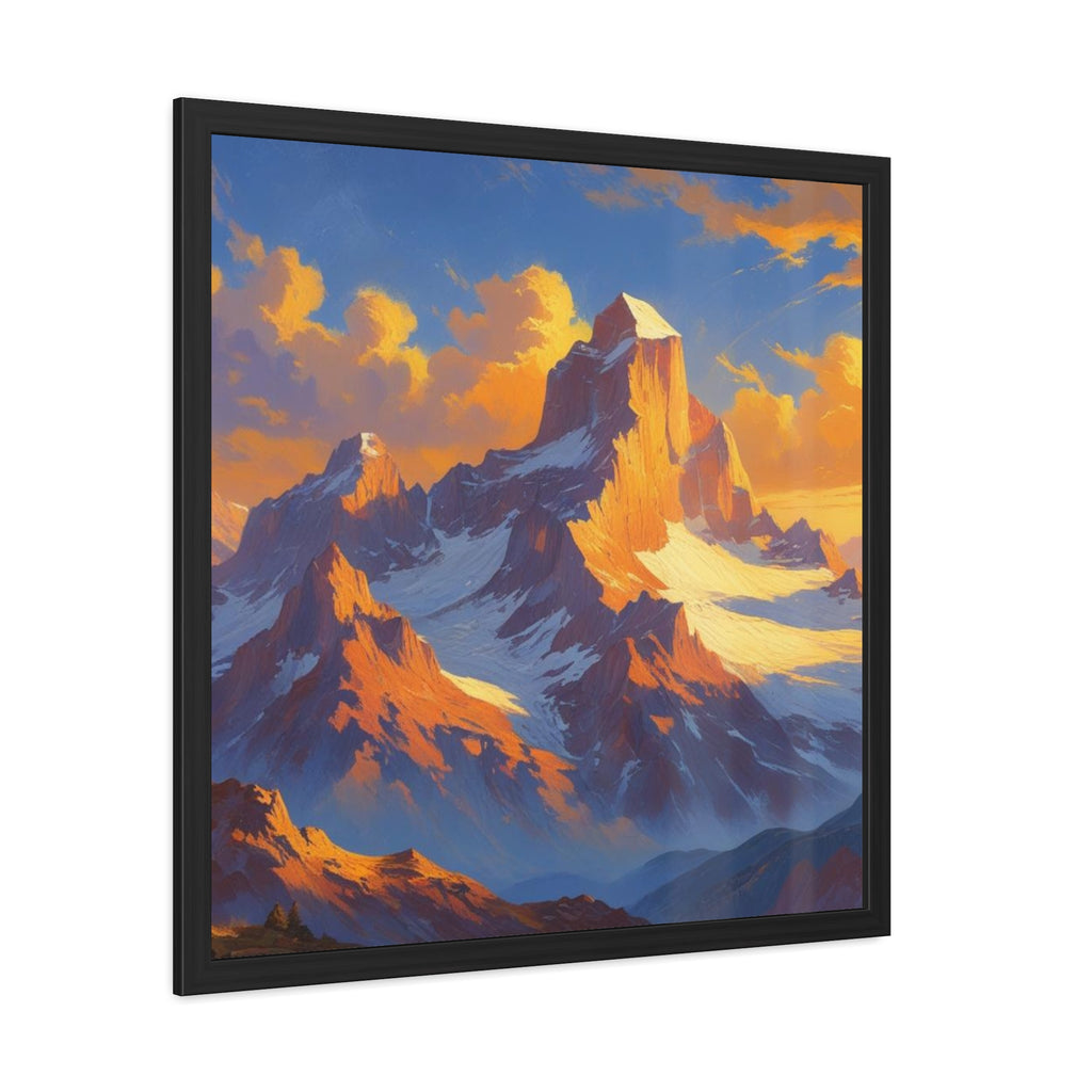 Mountain Sunset Framed Poster