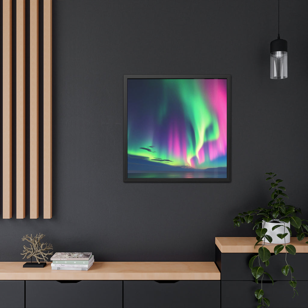 Stunning Northern Lights Framed Poster