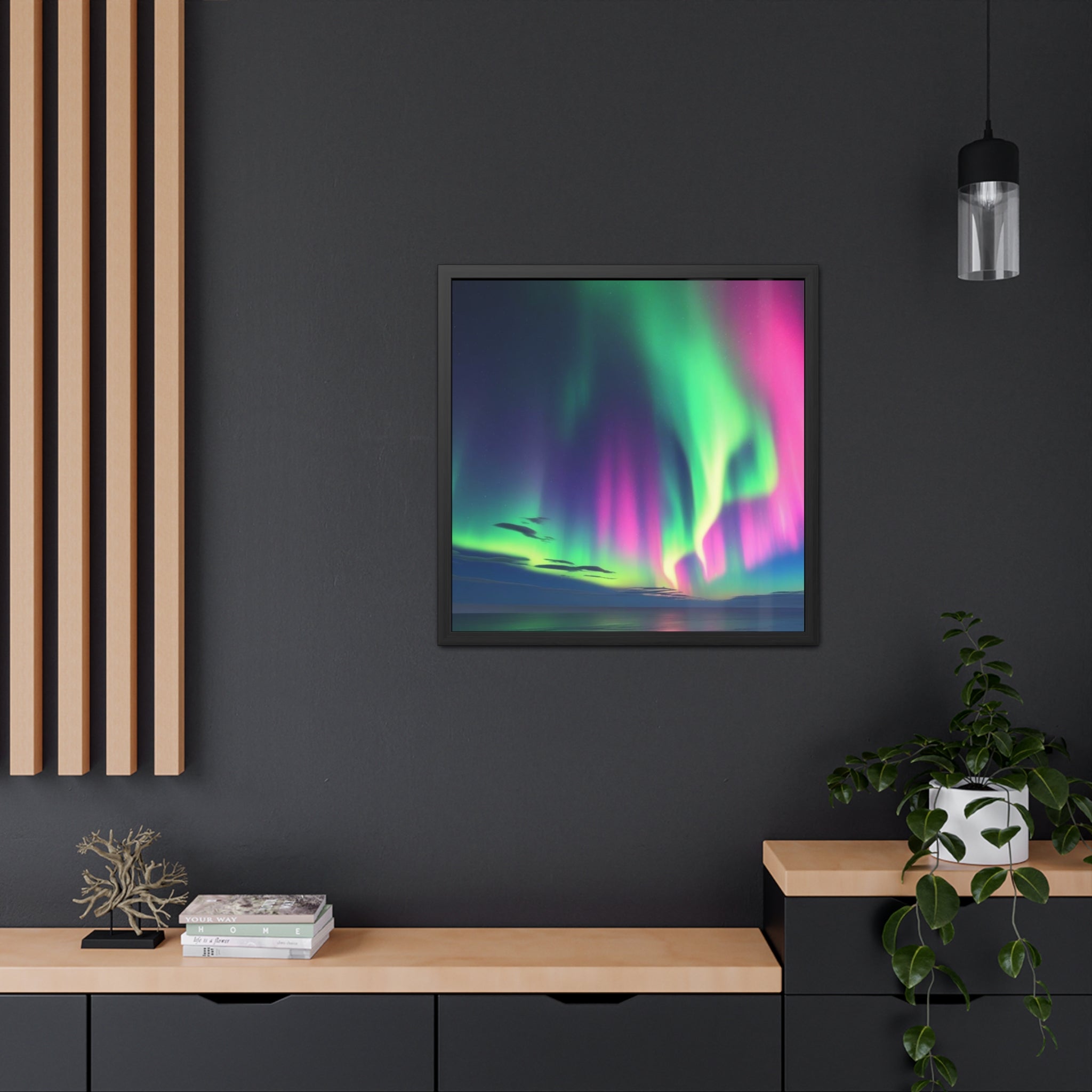 Stunning Northern Lights Framed Poster