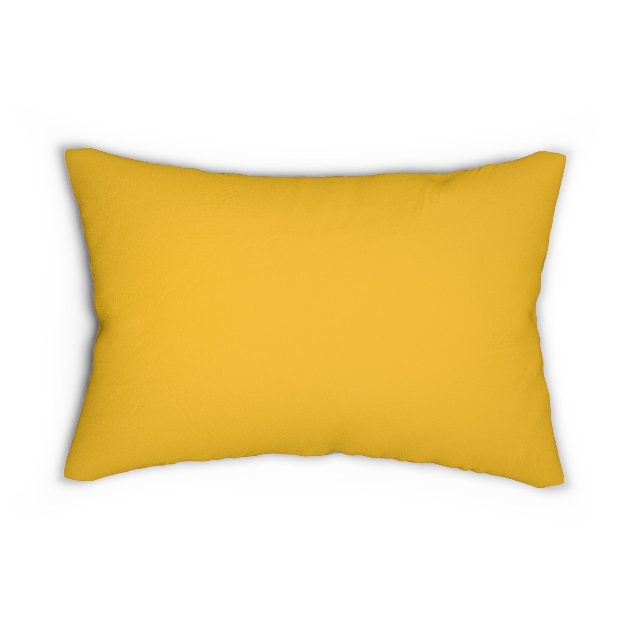 Floral Elegance Yellow Lumbar Pillow