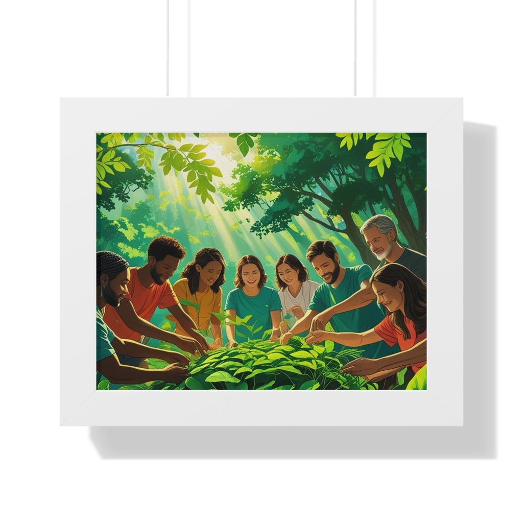 Framed Nature Poster, Environmental Gift