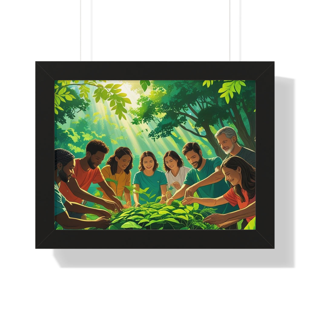 Framed Nature Poster, Environmental Gift