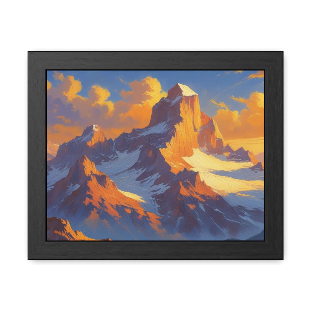 Mountain Sunset Framed Poster