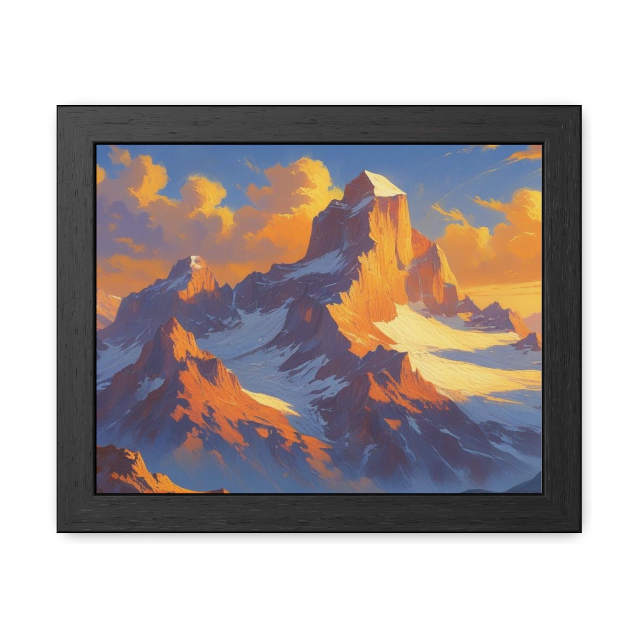 Mountain Sunset Framed Poster