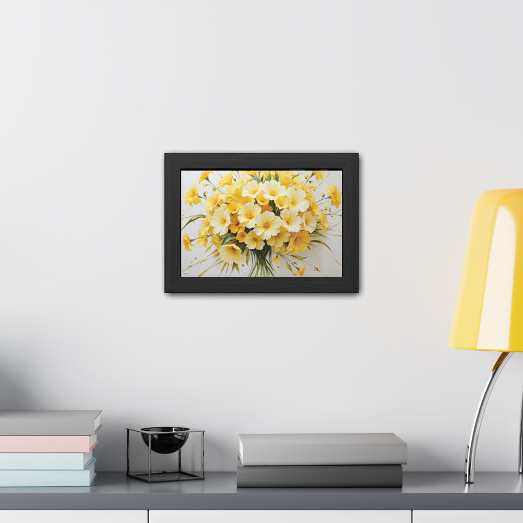 Floral Framed Poster.