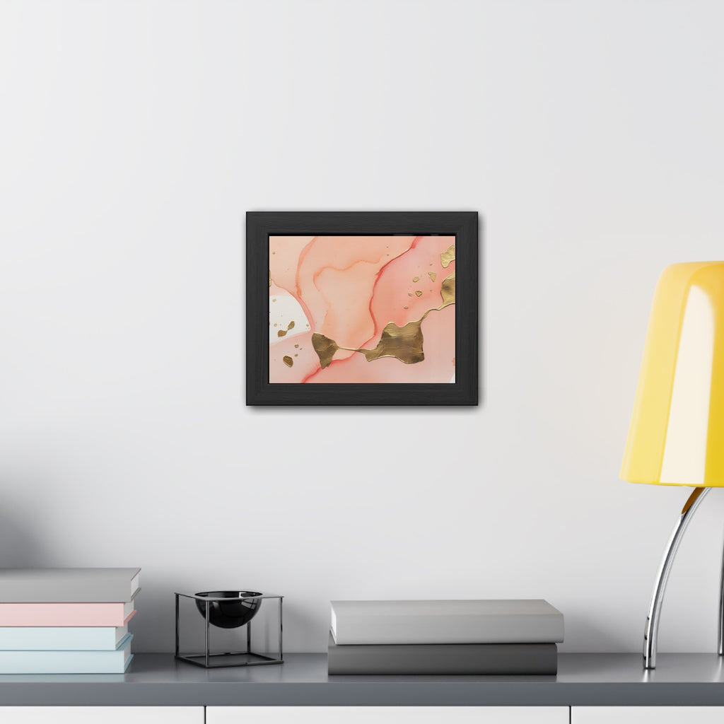 Elegant Abstract Art Framed Poster