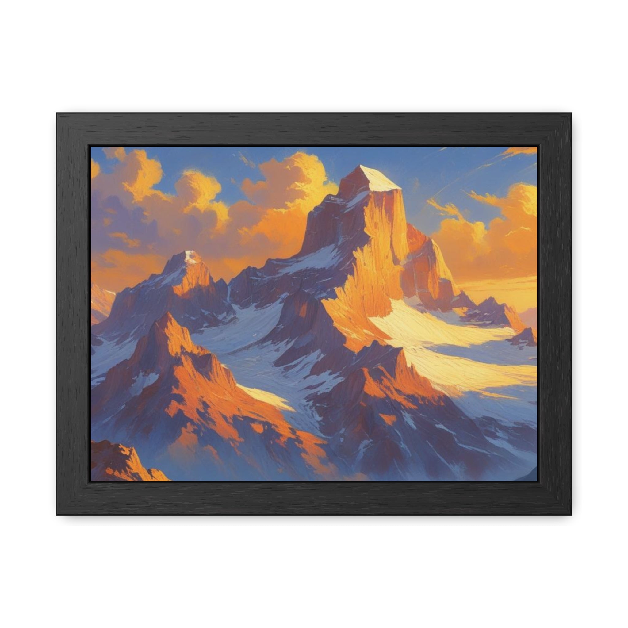 Mountain Sunset Framed Poster
