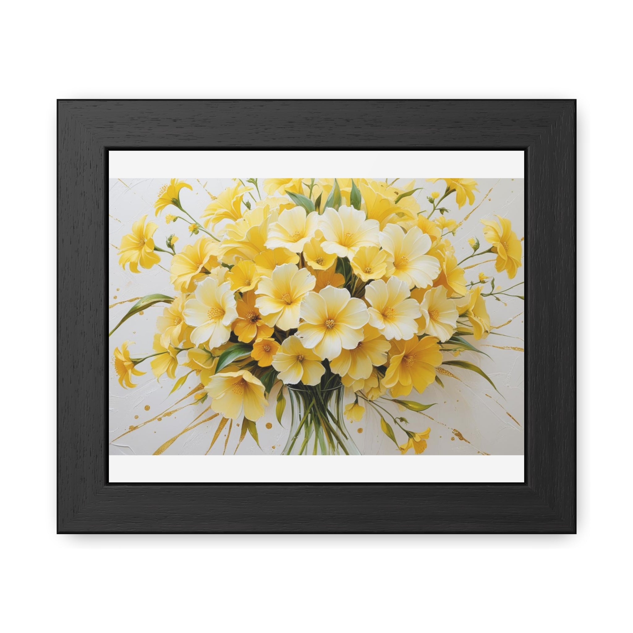Floral Framed Poster.
