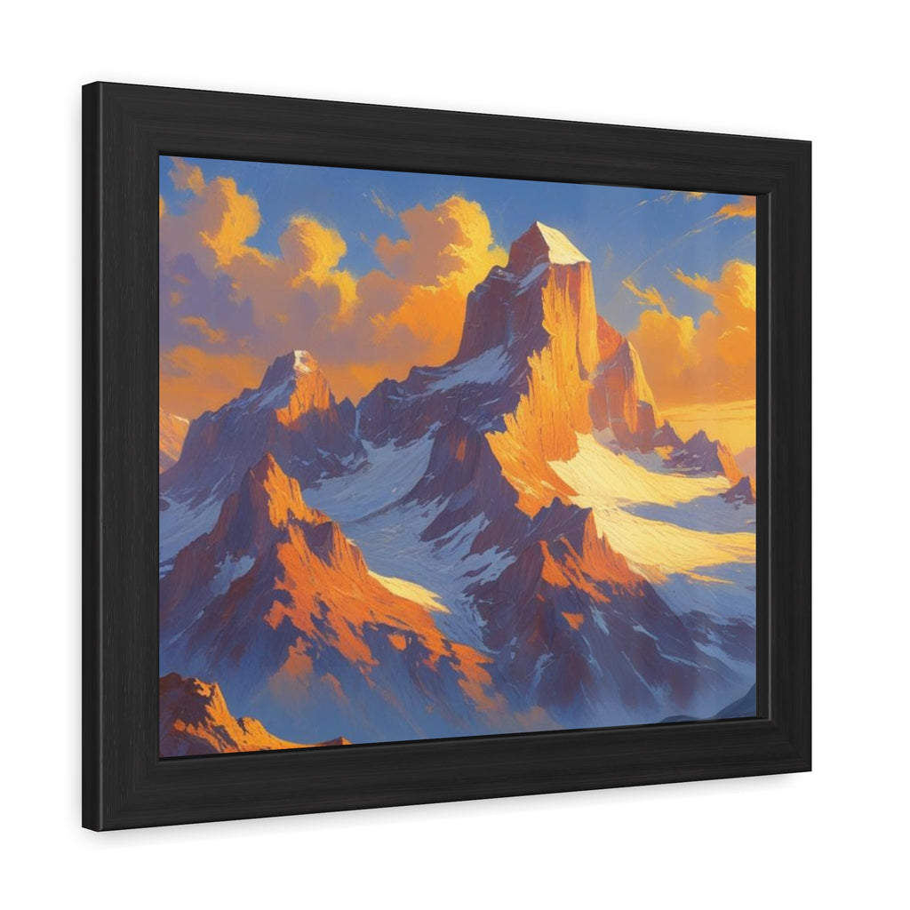 Mountain Sunset Framed Poster