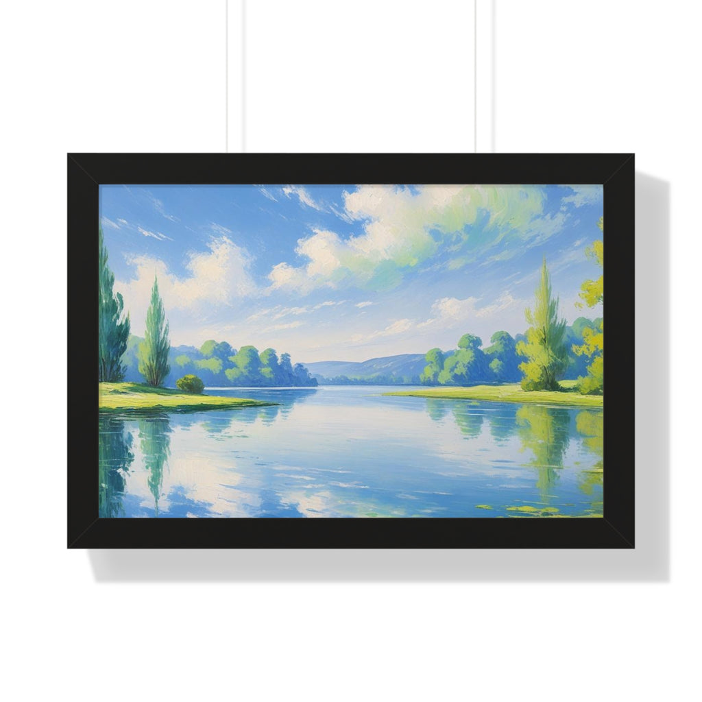 Tranquil Landscape Framed Poster