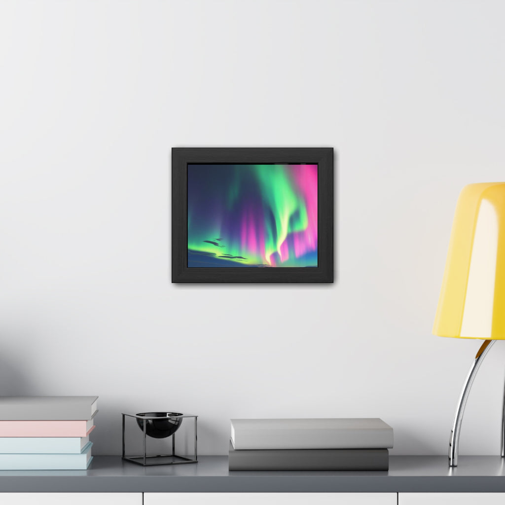 Stunning Northern Lights Framed Poster
