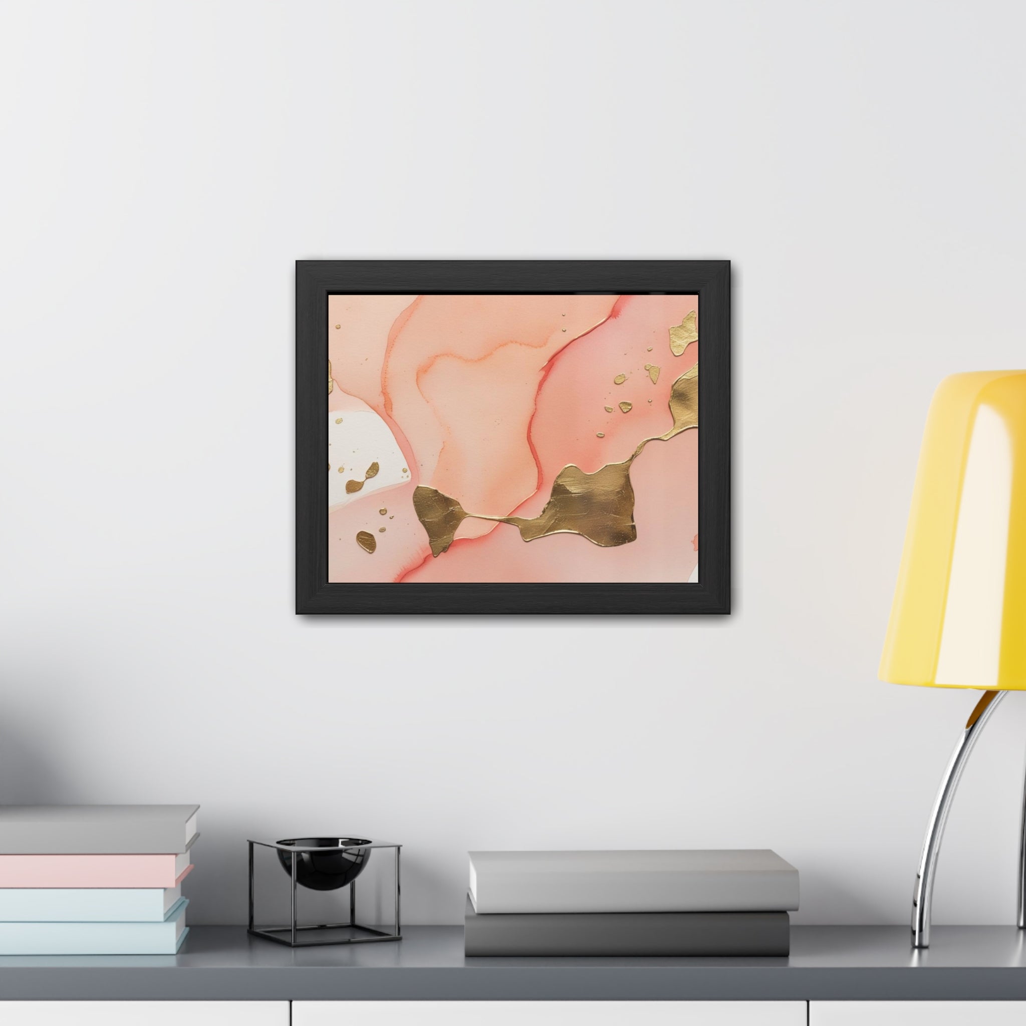 Elegant Abstract Art Framed Poster