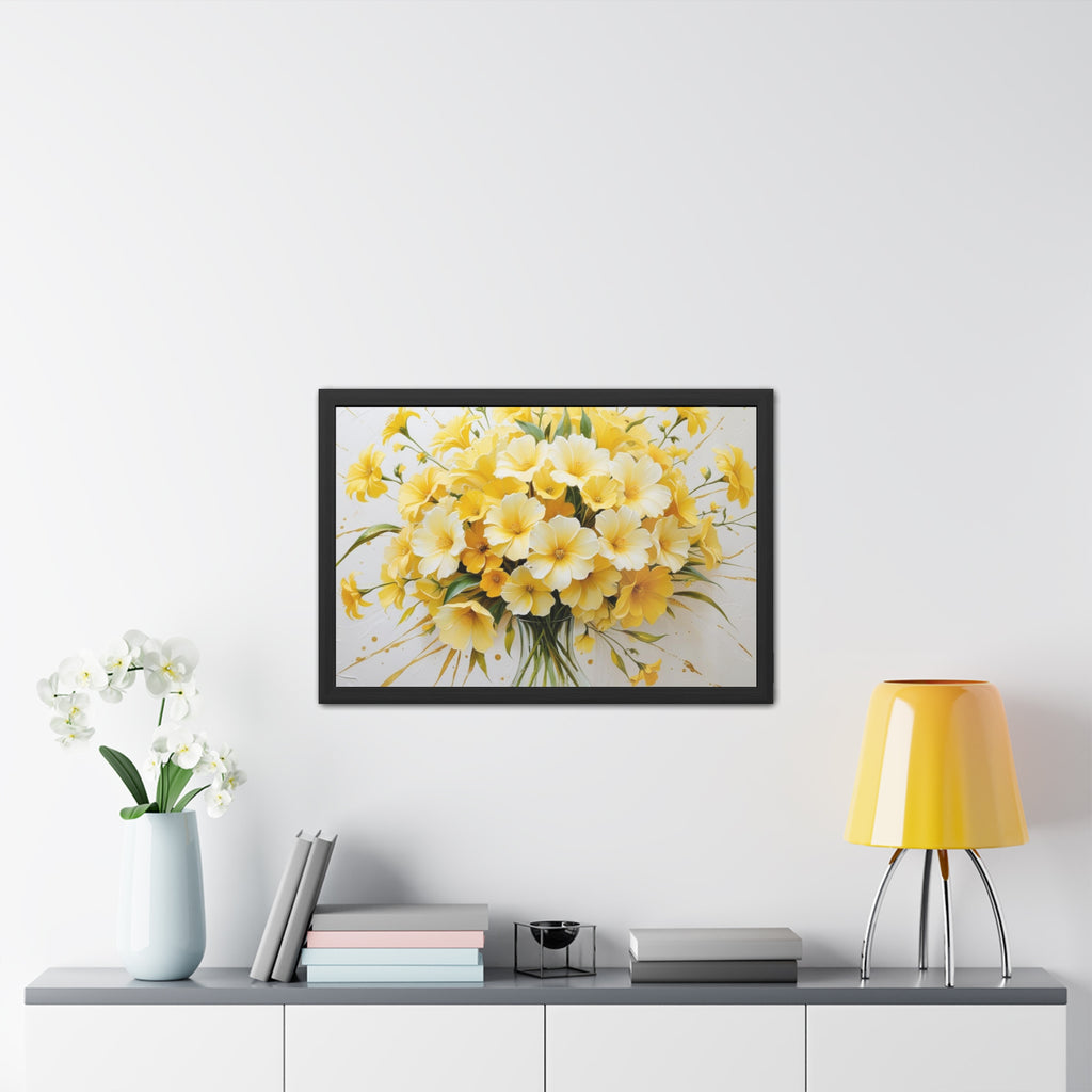 Floral Framed Poster.