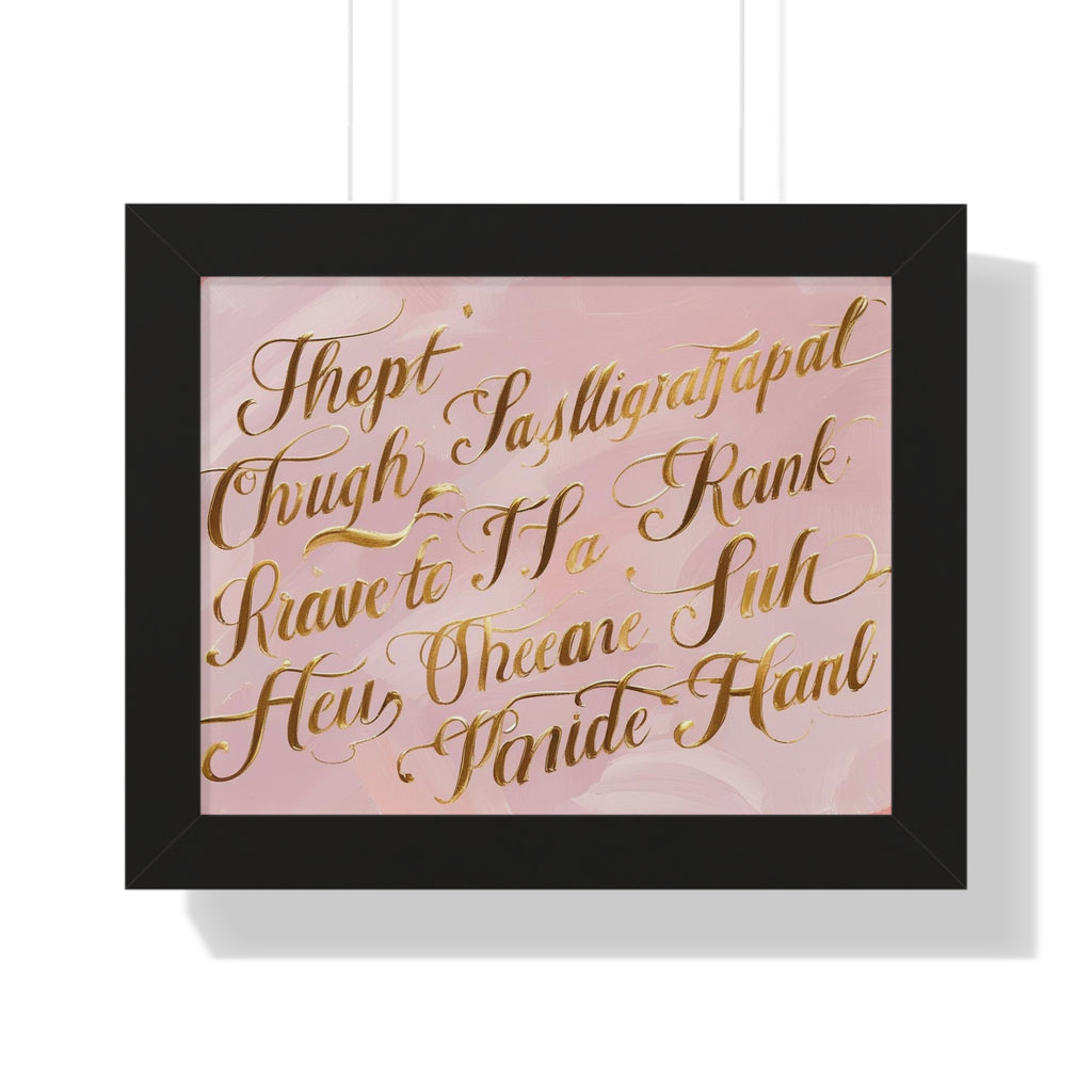 Elegant Framed Poster Art,Nursery or Office Decoration