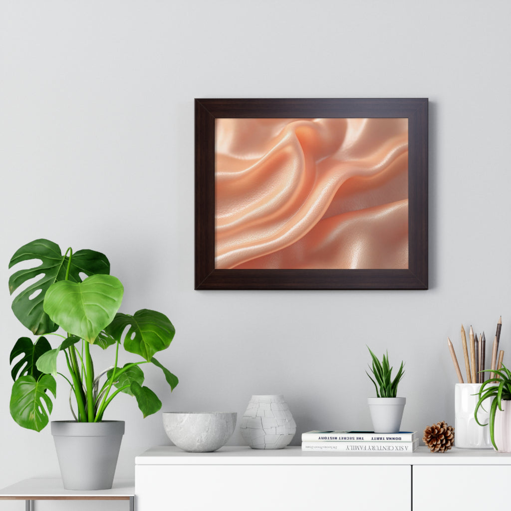 Elegant Framed Horizontal Art Print, Modern Wall Decor