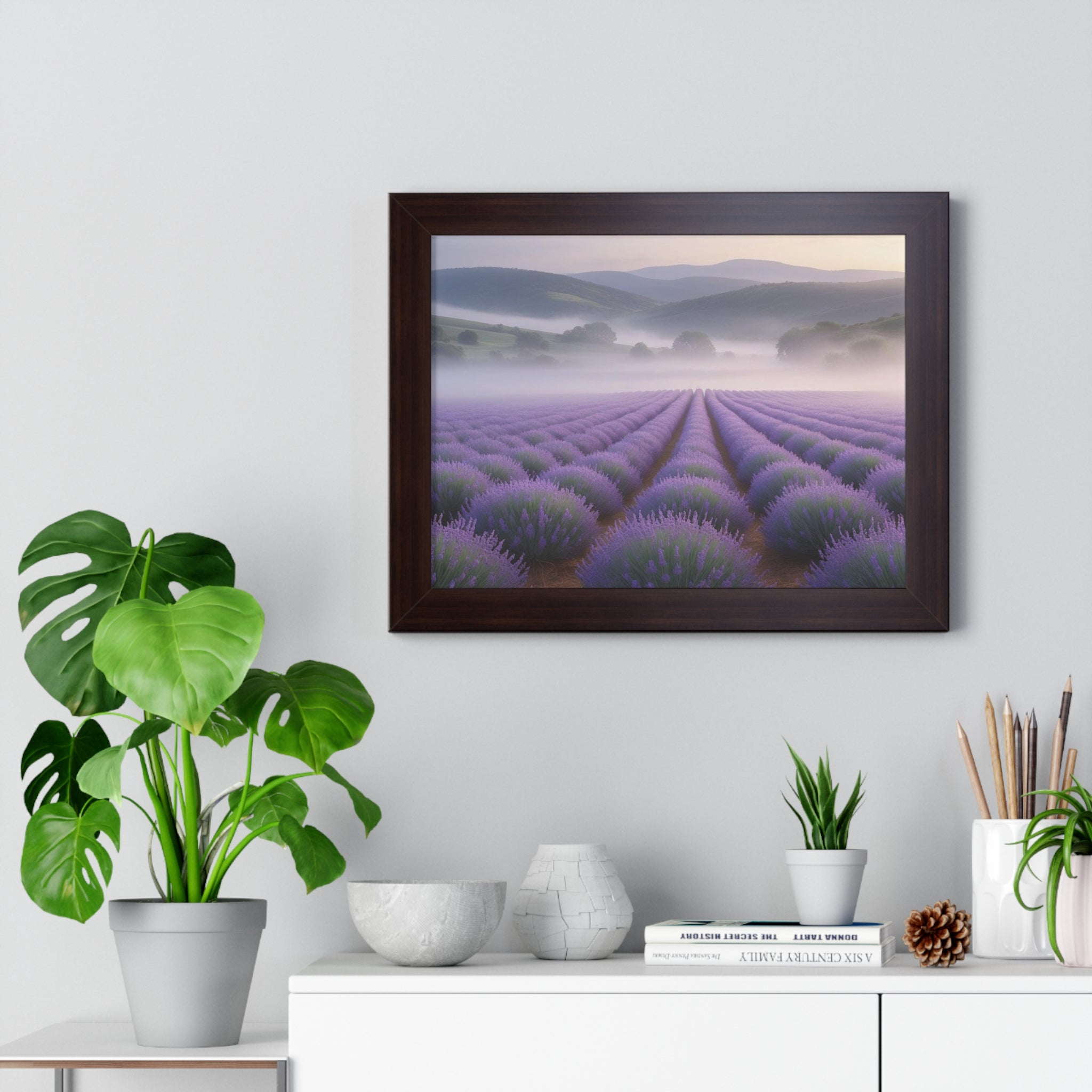 Lavender Fields Framed Poster
