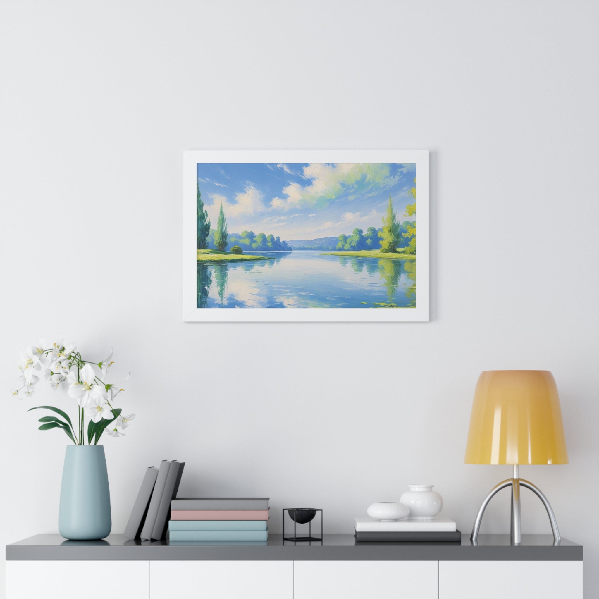 Tranquil Landscape Framed Poster